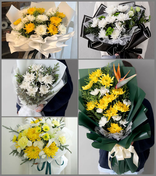 湖北武汉市新洲区双柳街道殷店村白事花束代送